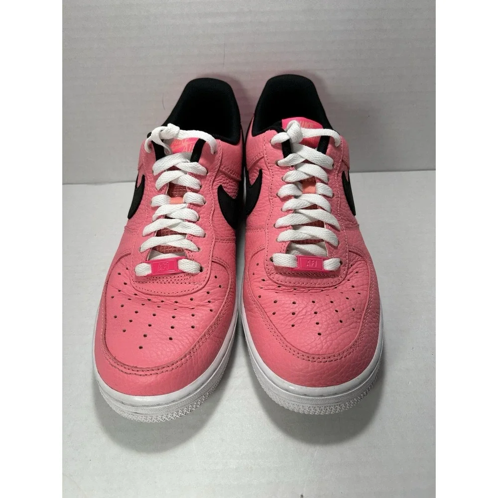 Nike Air AF1 Shoes Pink‎ Gaze Black Swoosh men's 7.5 low Top DZ4861-600